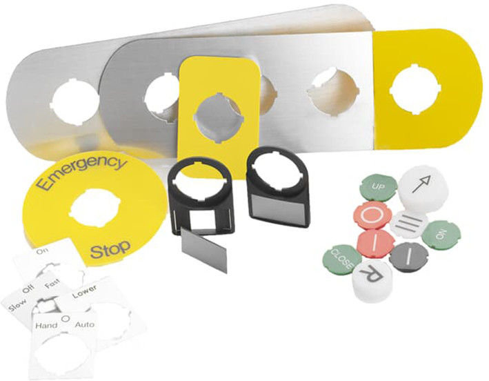 ABB Componenten Drukknoppen Text Cap