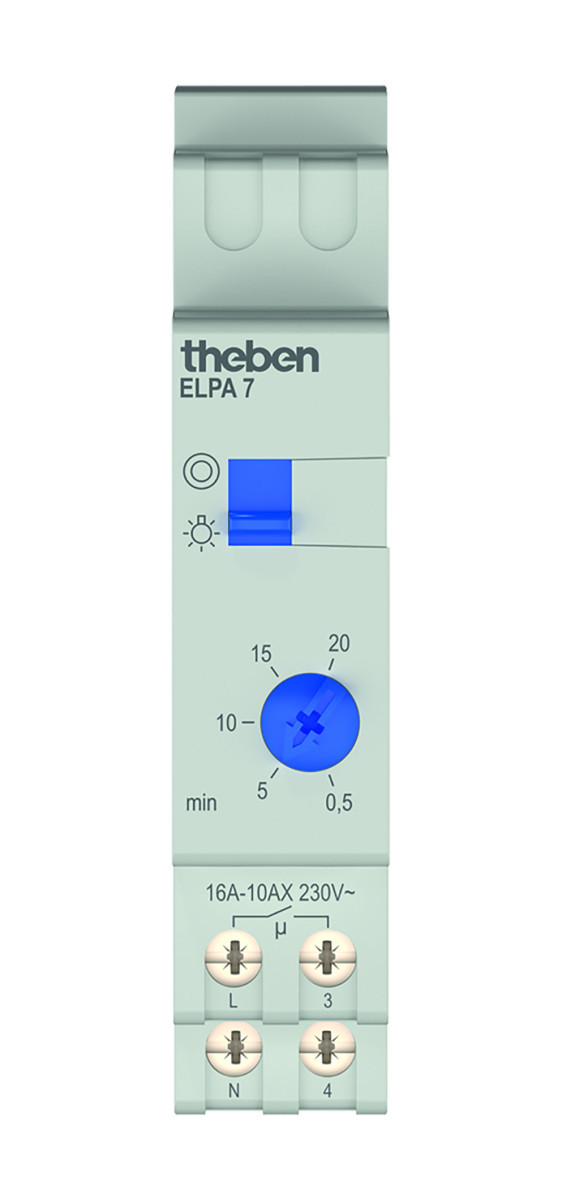 Theben Elpa Elektronische Trappenhuis-tijdschakelaar met uitschakelwaarschuwing