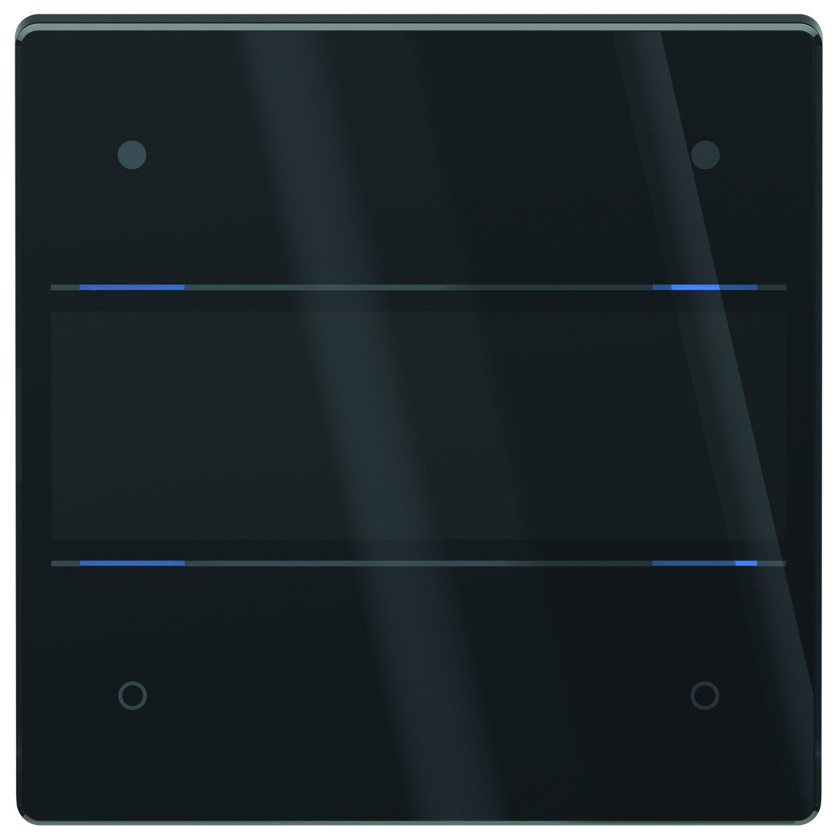 Theben KNX-iON G KNX Tastsensor glas, met 4 toetsen en 4 status leds, temp., sensor, KN