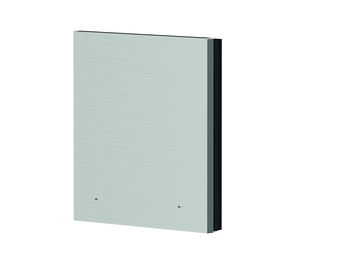 Theben KNX-iON Prime Ion Toetsafdekking 1-V, metaal, (grey) - alu geborsteld