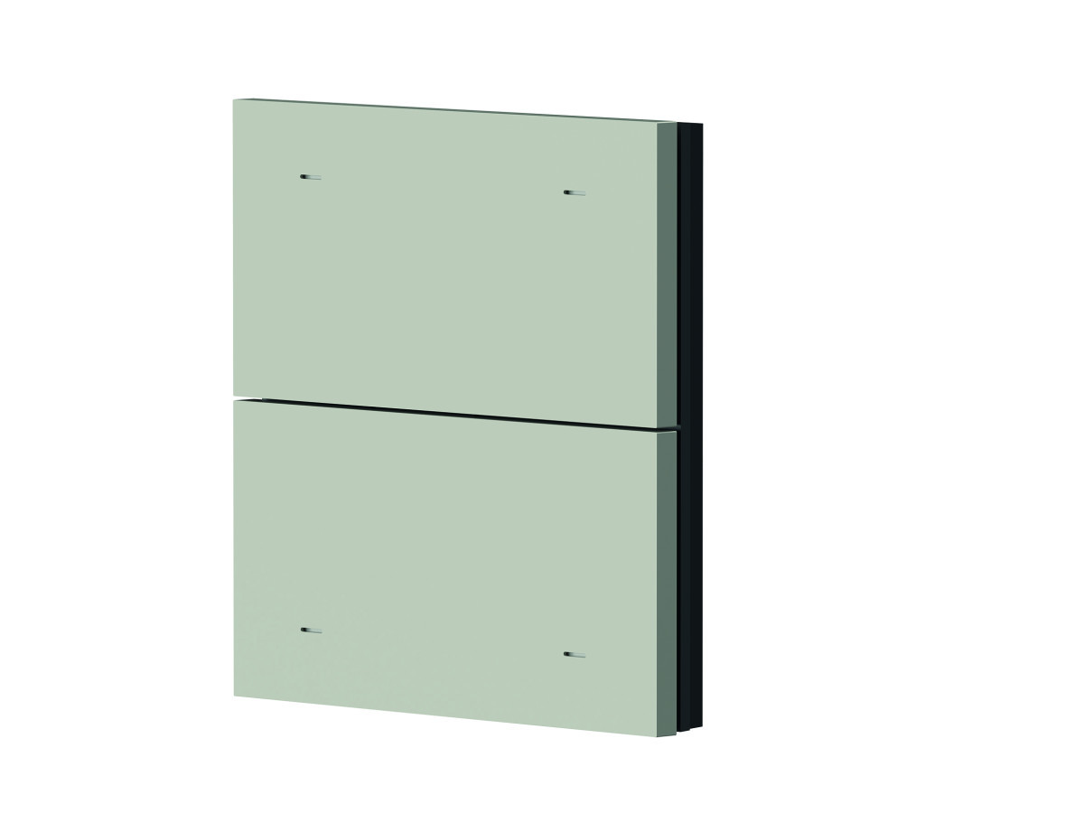Theben KNX-iON Prime Ion Toetsafdekking 2-V, kunststof, (grey) - grijs