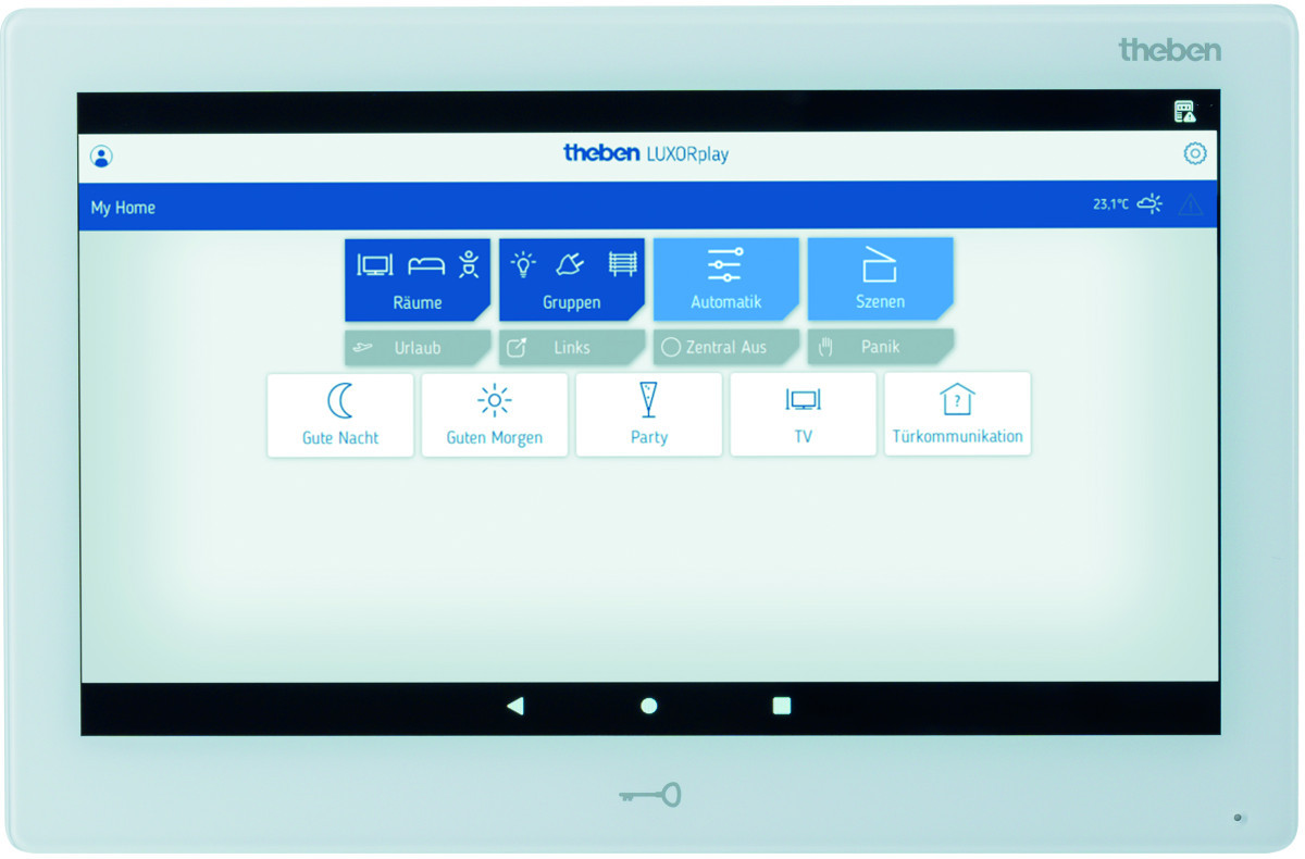 Theben LUXORliving Bedieningscentrale/Display luxorliving, binnenstation video-/intercoms