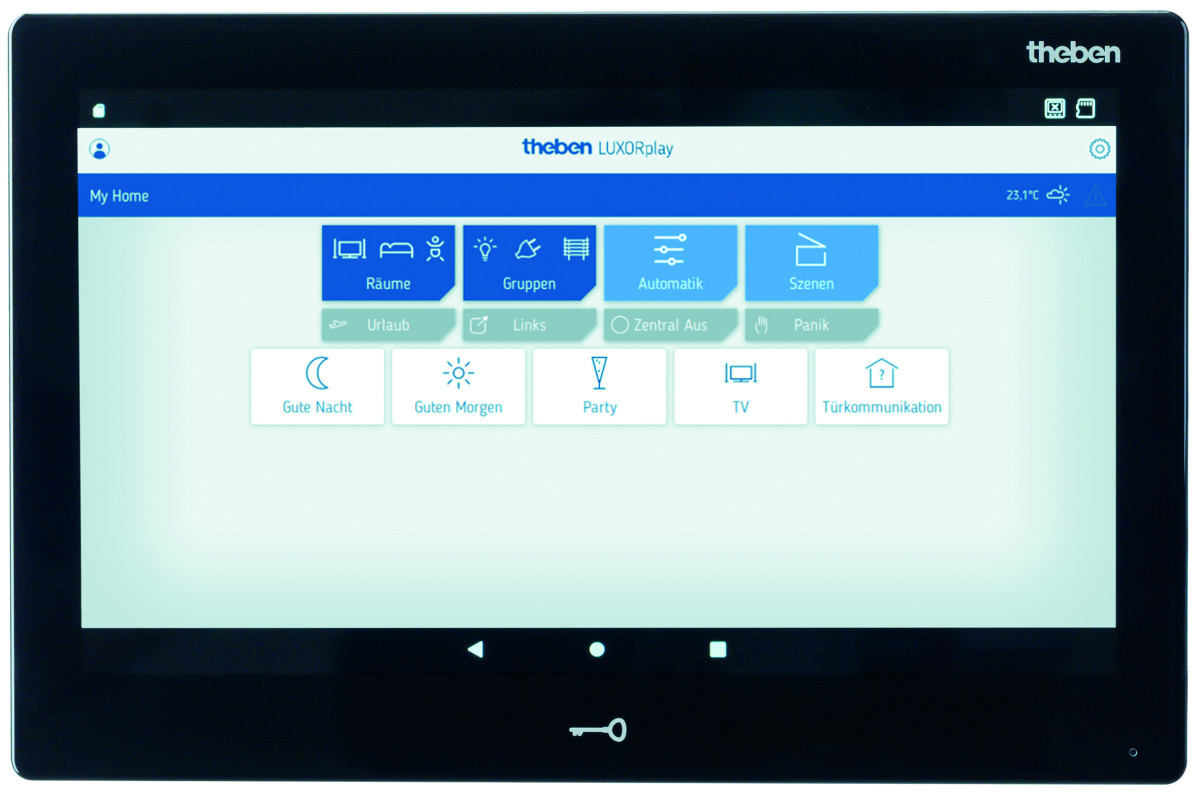 Theben LUXORliving Bedieningscentrale/Display luxorliving, binnenstation video-/intercoms