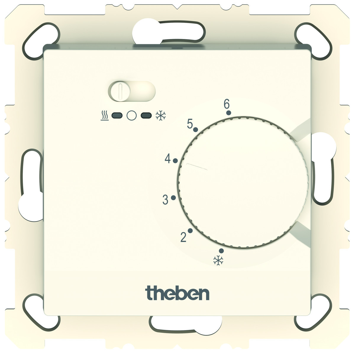 Theben Ramses Elektronische Thermostaat, verwarmen en koelen, met schakelaar V/O/K E