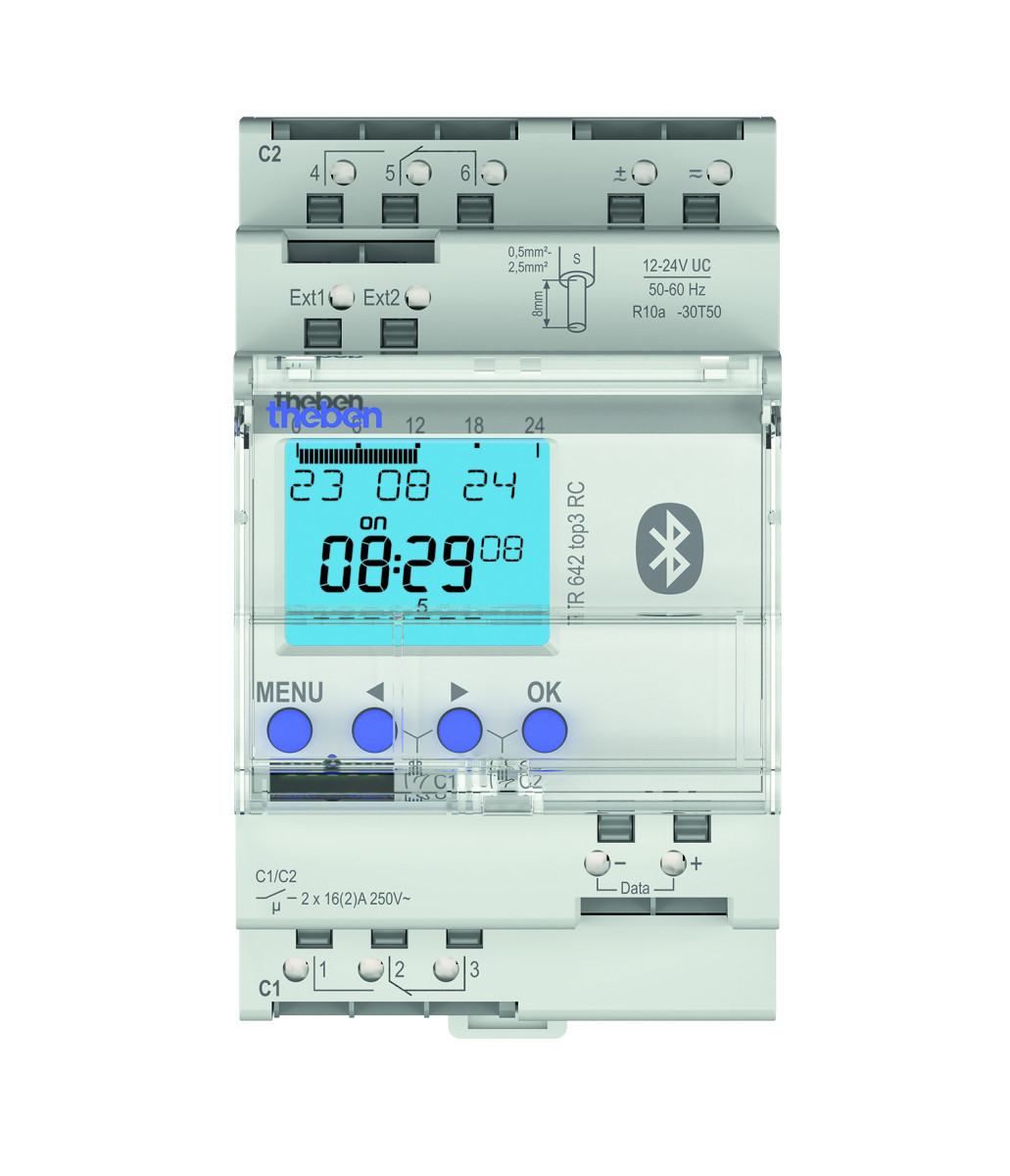 Theben top3-Termina Digitale Jaarklok, 2-kanaal, astroprogramma, app-programmering via ble