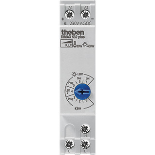 Theben Dimax universele dimmer esl + led-lampen din-rail 0 - 400W 400W