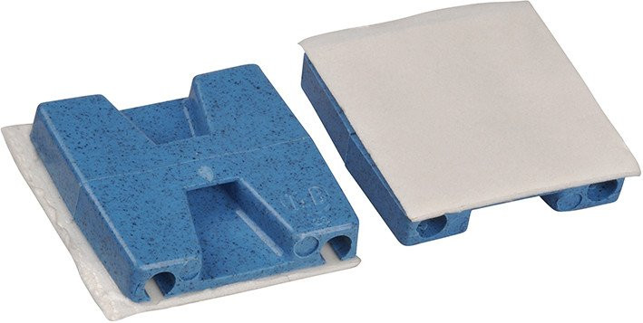 Abb 2-of 4-wegs detecteerbare montageplaat blauw polypropylene temp tot 8