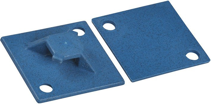 Abb 2-wegs of 4-wegs detecteerbare montuur blauw nylon 6.6 temp tot 85 gra