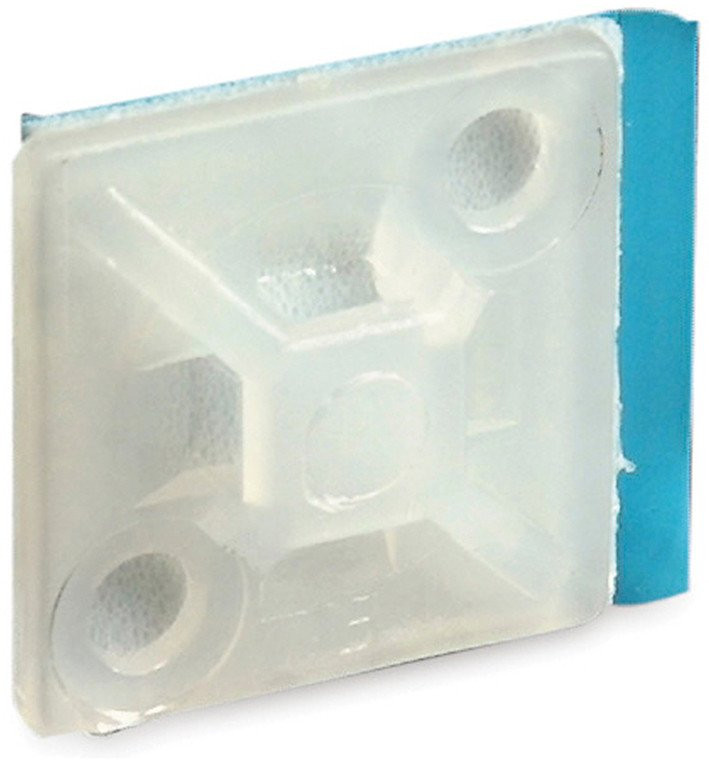 Abb Bevestigingszadel laag profiel 29MMX29MM voor kabelbinders tot 4,8