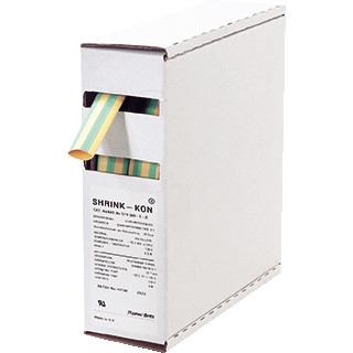 Abb Dunwandige krimpkous 3:1 25,4MM box 3,3 meter groen/geel