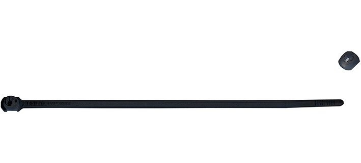 Abb TY-rap kabelbinder met RVS lip 160MMX3,6MM voor onzichtbare montag