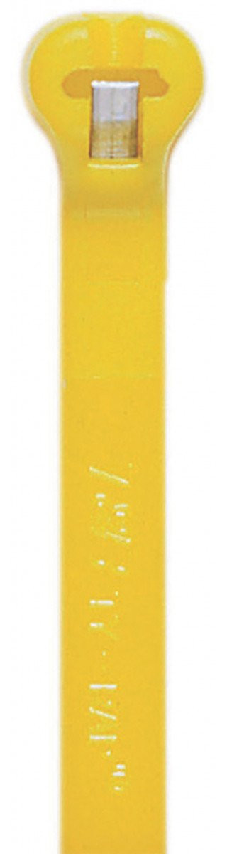 Abb TY-rap kabelbinder met RVS lip 457MMX7MM geel