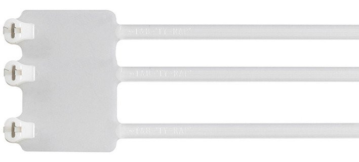 Abb TY-rap kabelbinder met tekstplaat 3-V RVS lip 184MMX4,8MM nature