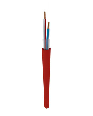 TKF JHH b2ca signaalkabel 1x2x0,8MM rood 181201RX100