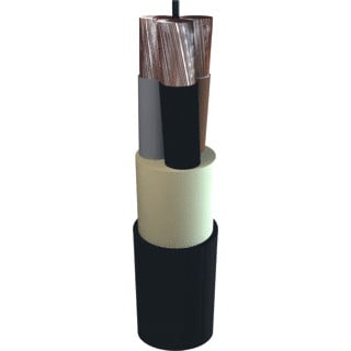TKF Marineflex YZP scheepsvoedingskabel 1x185mm² copolymeer thermoplastisch zwart 16103HX1000/30
