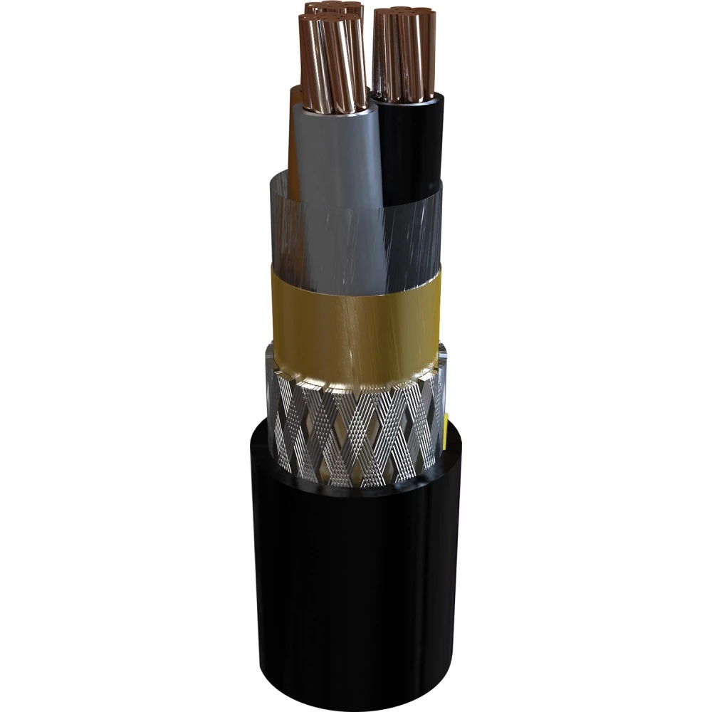 TKF Marineline yozp emc scheepsvoedingskabel 4x2,5MM² copolymeer thermoplastisch zwart