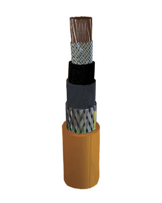TKF Marineline yozp X-FR scheepsvoedingskabel 1x10mm² copolymeer thermoplastisch oranje