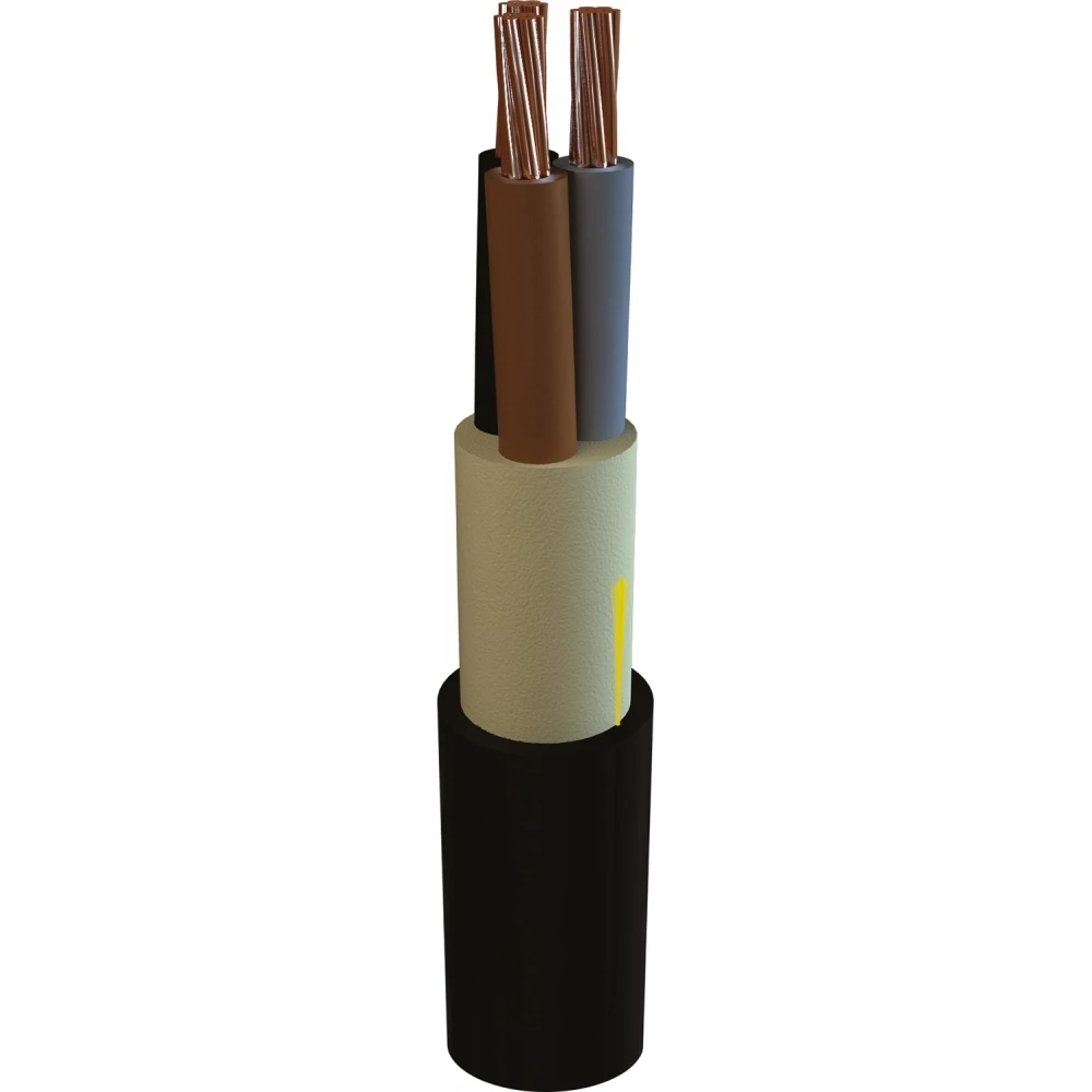 TKF Marineline+yzp scheepsvoedingskabel 3x1,5MM² copolymeer thermoplastisch zwart