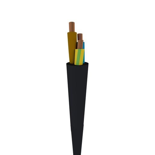 TKF RTPR mantelleiding 4G2,5MM² zwart 9611HX500/20