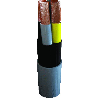 TKF Instalflex YMZ1K cca installatiekabel 1x25mm² grijs