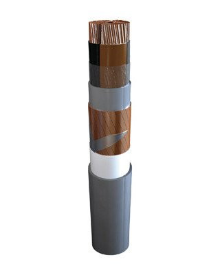 TKF Z1G-ymz1kas cca installatiekabel 3x95mm² grijs