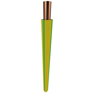 TKF ZD H07Z1-U b2ca installatiedraad 2,5MM² groen/geel