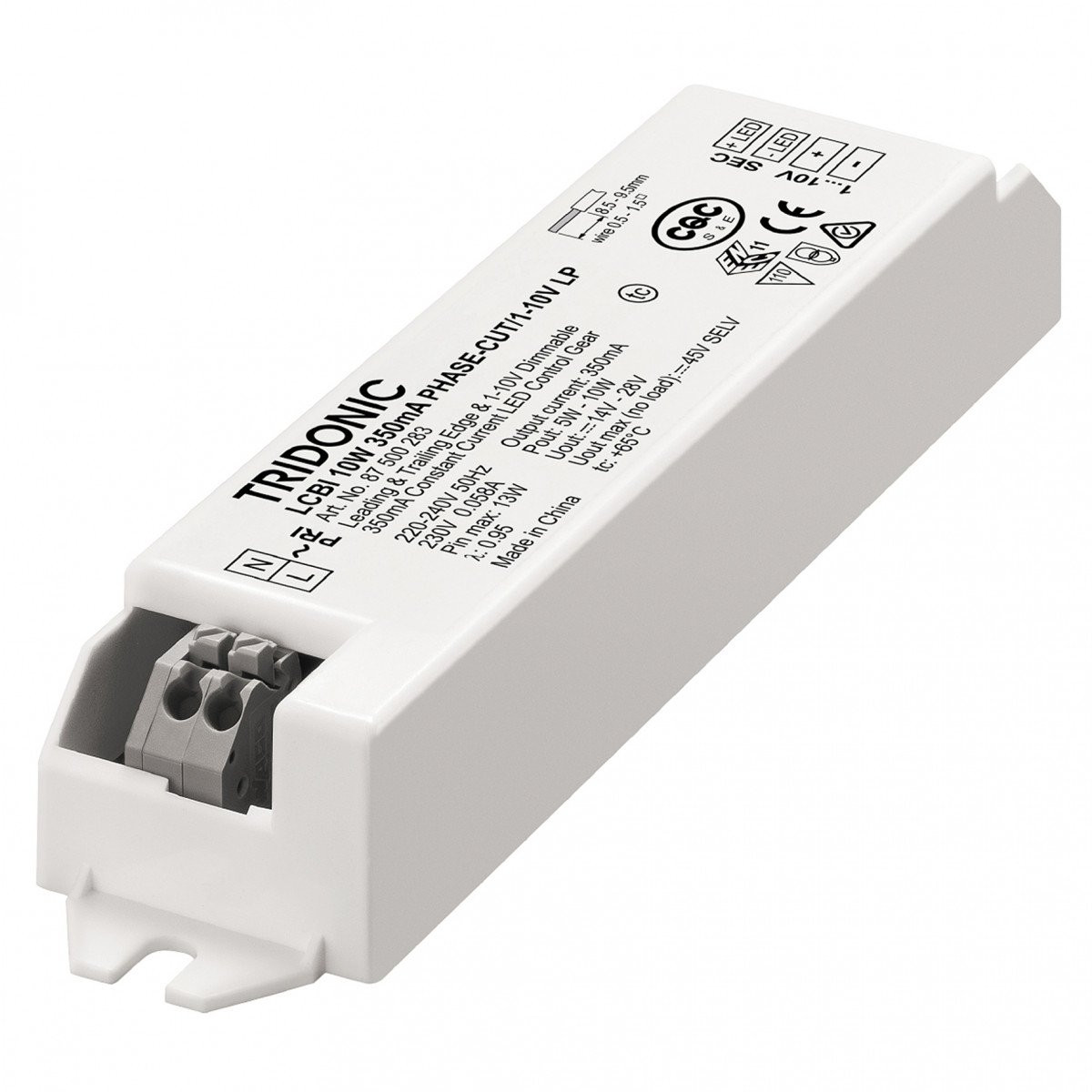 Tridonic Lcbi led driver fase afsnijding LP 5W 10V