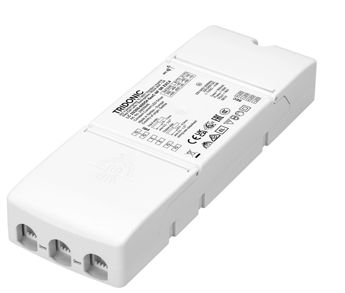 Tridonic LED Drivers Compact Fixed Output LC 25/200-600/54 flexc NF SR exc4