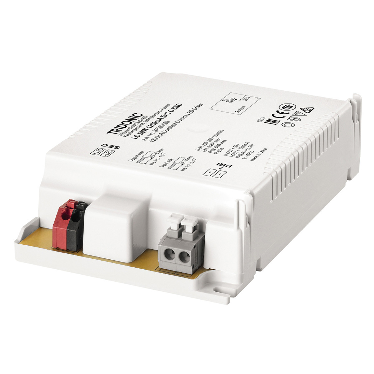 Tridonic LED Drivers Compact Fixed Output LC 50W 1200ma fixc C SNC