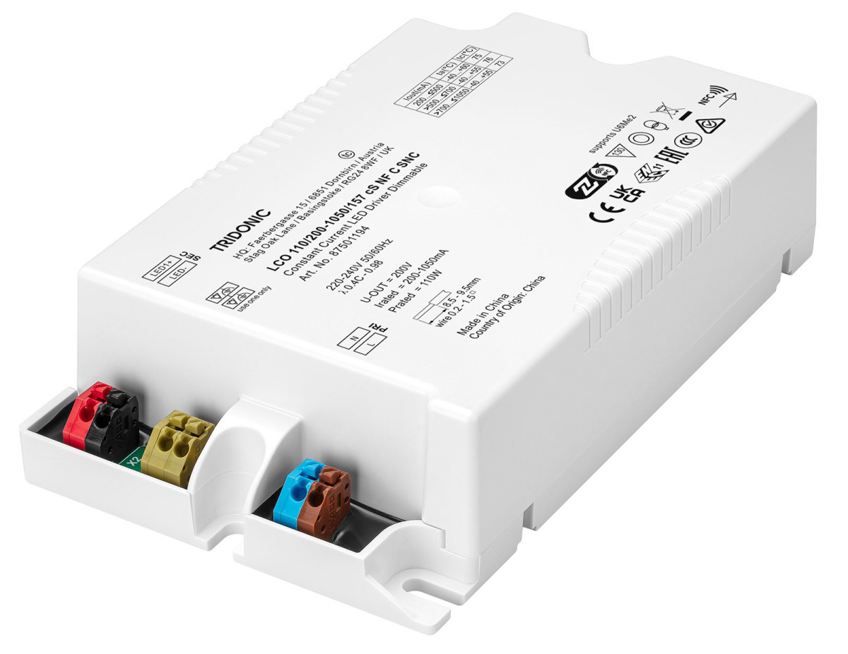 Tridonic LED Drivers Outdoor Compact Dimming Lco 110/200-1050/157 CS NF C SNC
