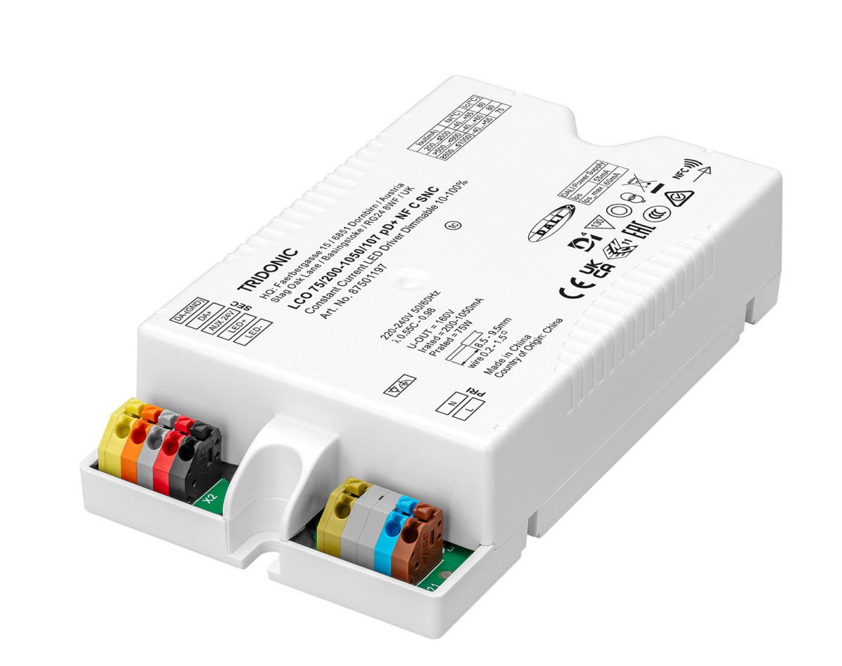 Tridonic LED Drivers Outdoor Compact Dimming Lco 75/200-1050/107 PD+ NF C SNC