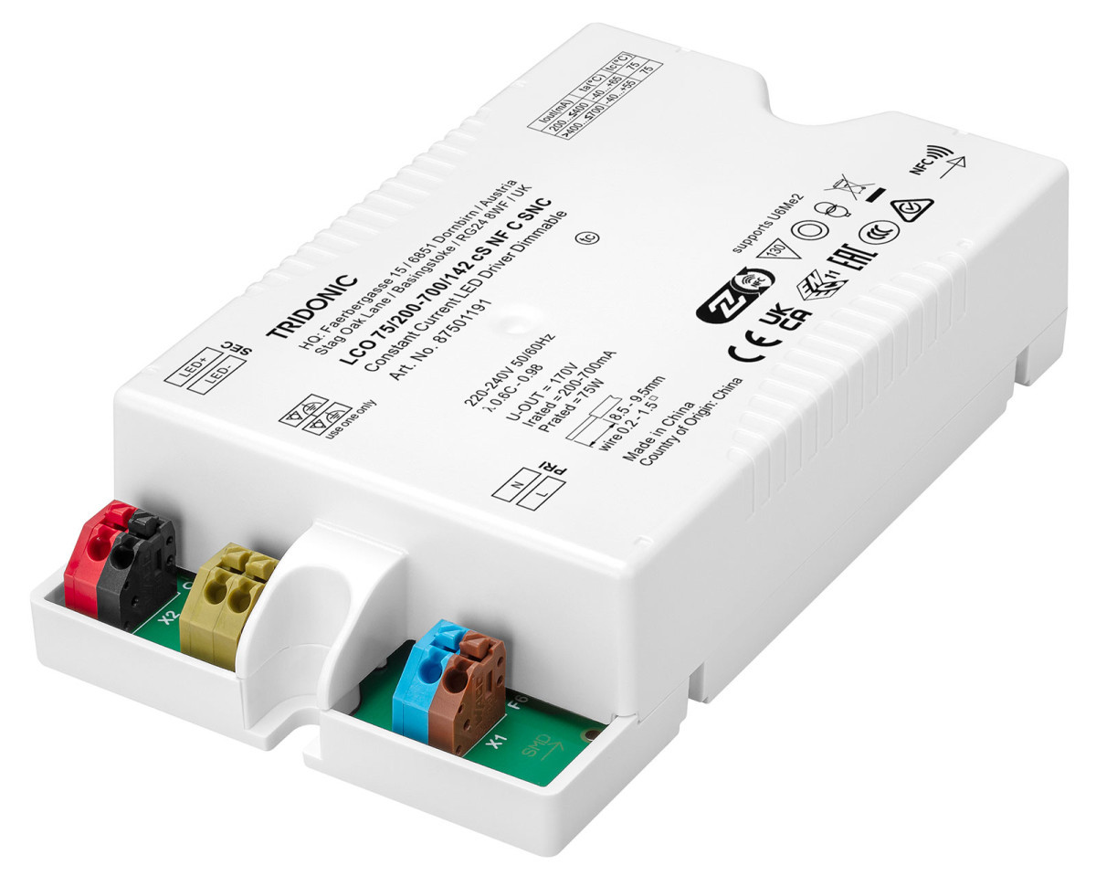 Tridonic LED Drivers Outdoor Compact Dimming Lco 75/200-700/142 CS NF C SNC