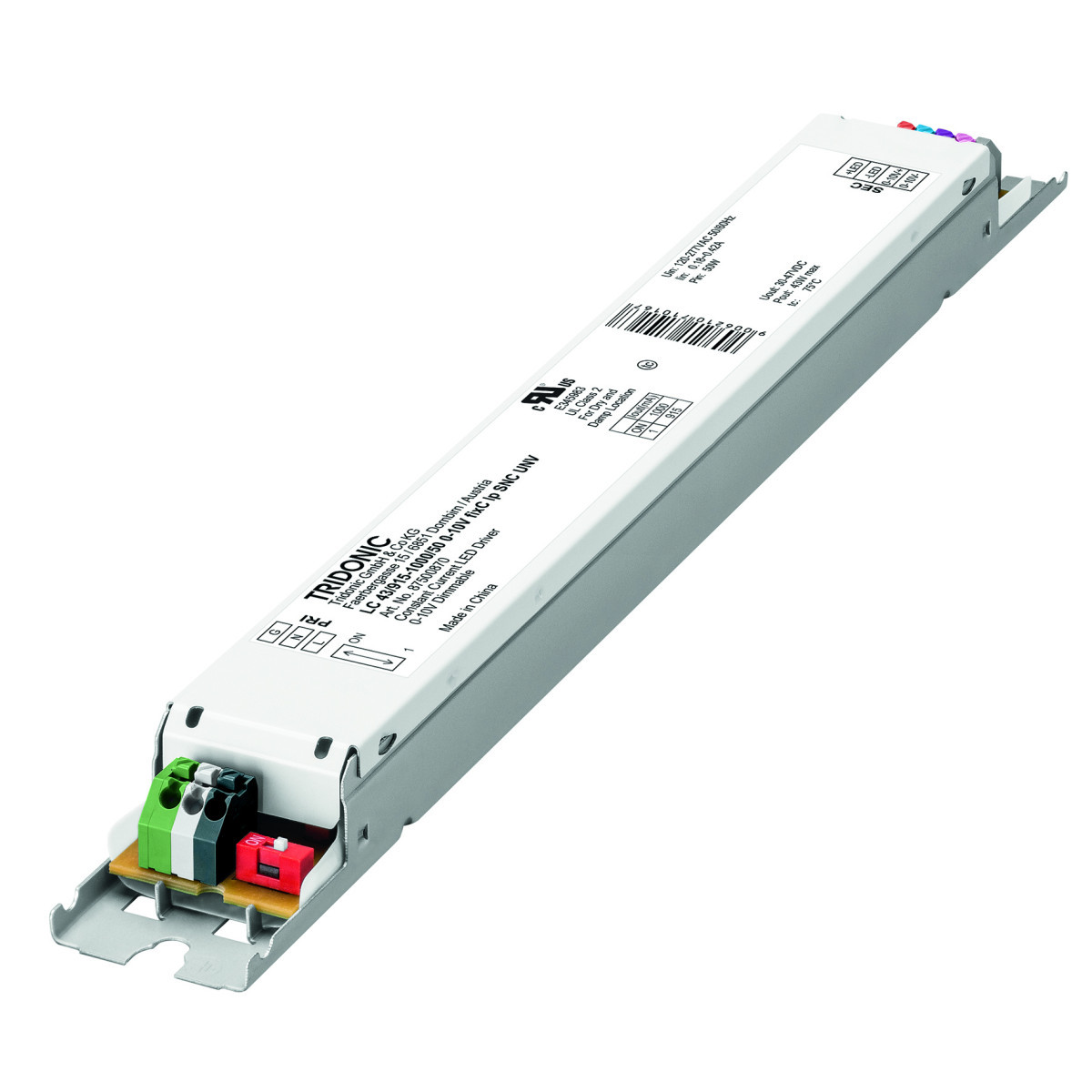 Tridonic LED Drivers Universal Wide Voltage LC 43/915-1000/50 0-10V fixc LP SNC unv