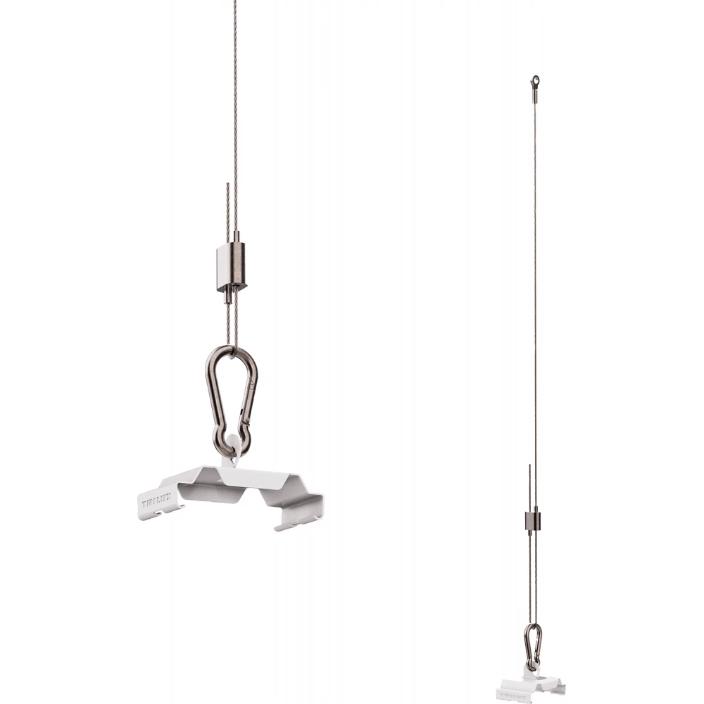 Trilux 78... E-line pro draadophanging met ophangkral wit tot 3M 120x120x40mm wit