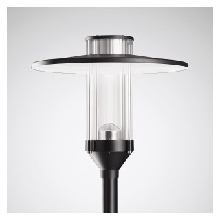 Post-Top armaturen 982 clo (normaal) lens zwart et 20W 2200LM 70 asymm