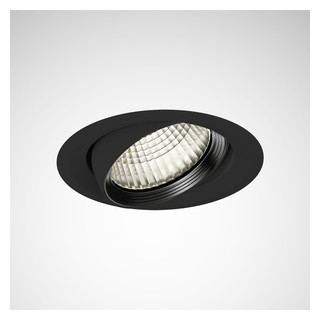 Trilux Agira Plus Inbouwarmaturen Agira plus reflector zwart rond et 45W flood (FL) ik00