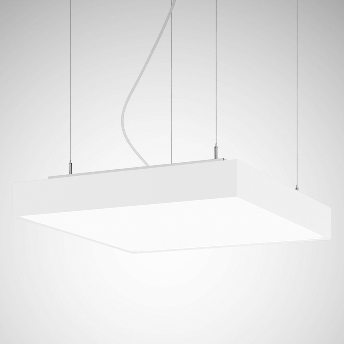 Trilux Loreto Square Pendelarmaturen Loreto square diffuser wit vierkant et 42W ik00