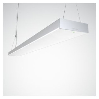 Pendelarmaturen Opendo H lens zilver etdd 53W 6400LM wide reduced glar