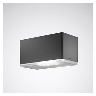Trilux Osido 2Q Wand- en plafondarmatuur osido 2Q lens antraciet et 15W asym. mittelbr
