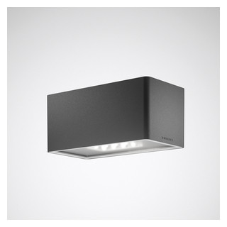 Trilux Osido 2Q Wand- en plafondarmatuur osido 2Q lens antraciet etble 33W 4000LM SYMM Trilux Osido 2Q Wand- en plafondarmatuur osido 2Q lens antraciet etble 33W 4000LM SYMM