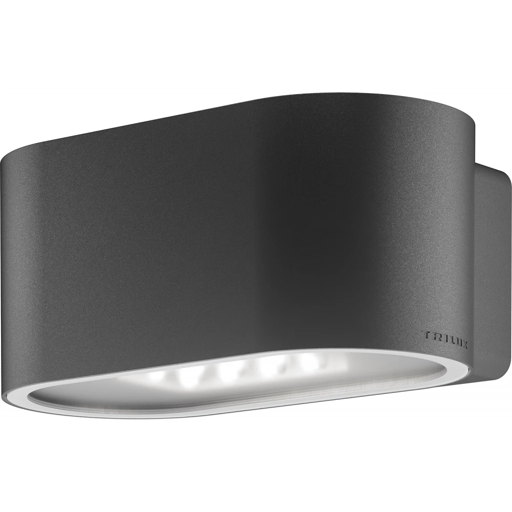 Trilux Osido 2R led wandarmatuur 3000K 162x260mm steekklem antraciet