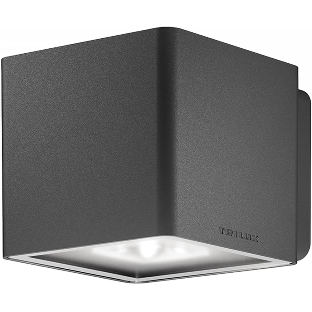 Trilux Osido Q led wandarmatuur 4000K 154x131mm dali-2 dali steekklem antraciet