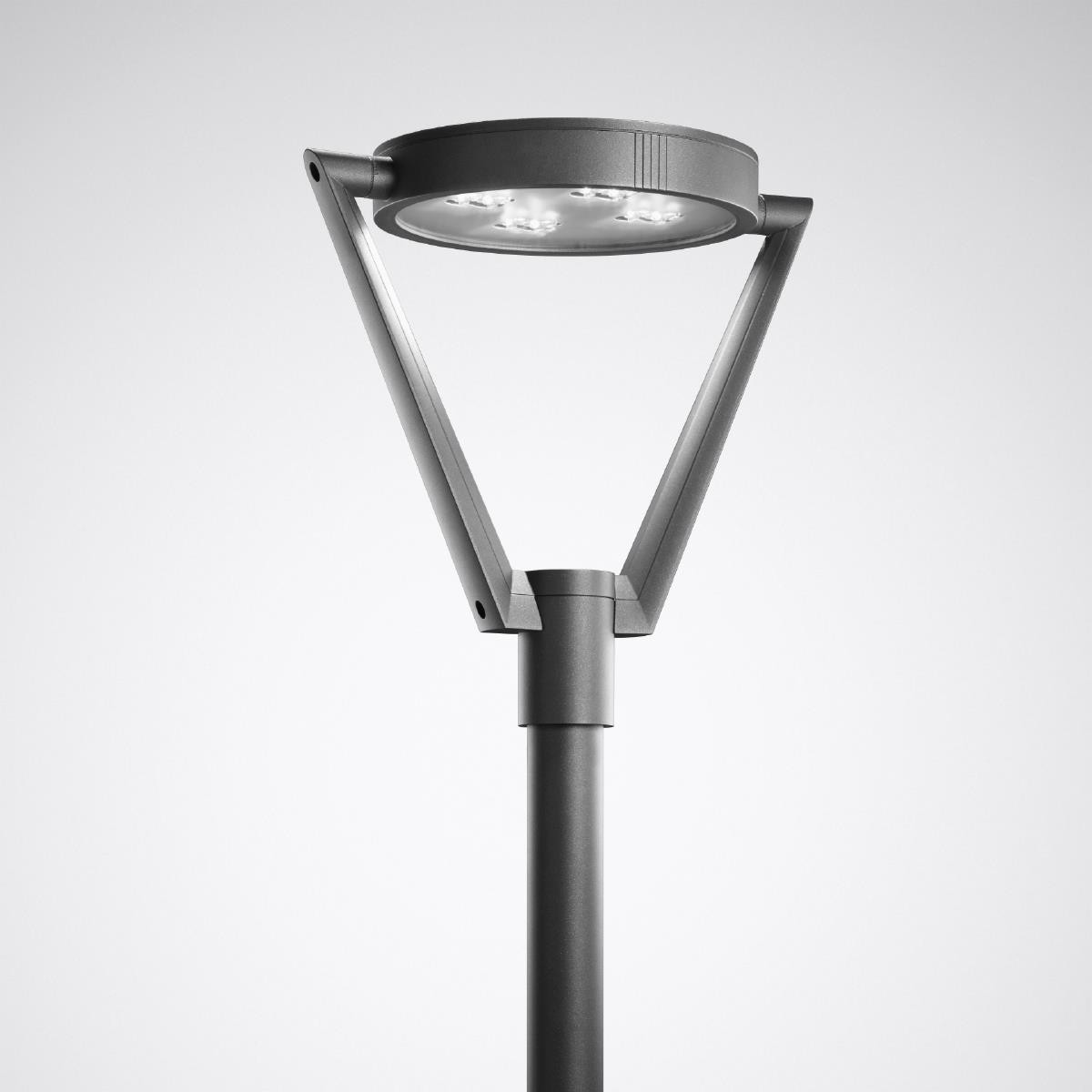 Trilux Publisca P2 Post-Top armaturen publisca P2 clo (normaal) lens antraciet rond et 44