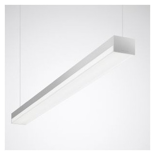 Trilux Solvan Flow H Pendelarmaturen Solvan flow H prisms aluminium rechthoekig et 47W 6300