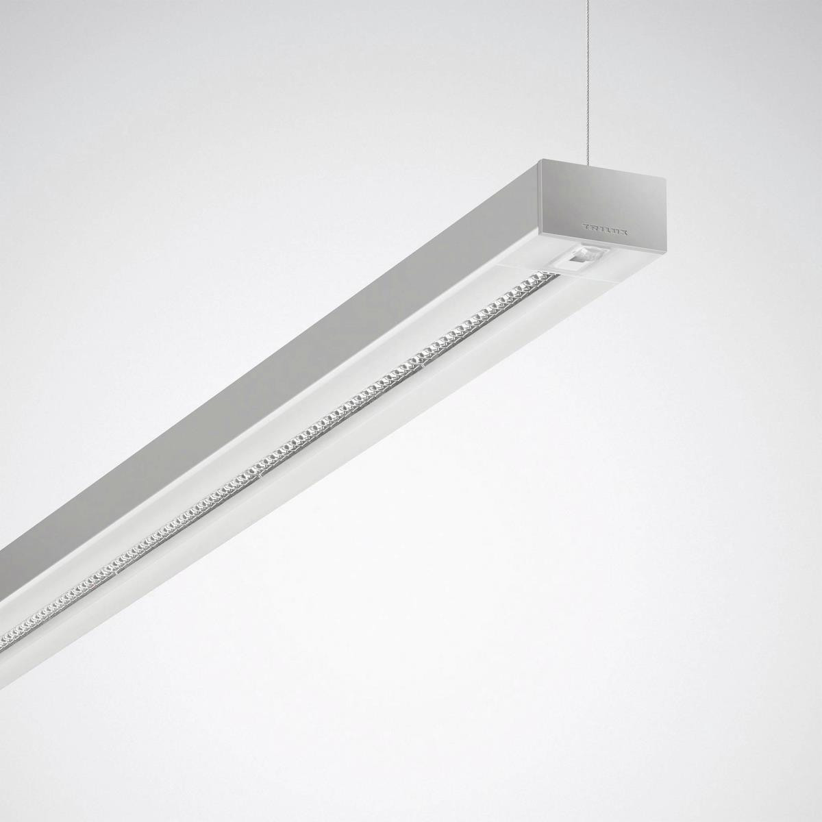 Trilux Solvan Flow H Pendelarmaturen Solvan flow H HCL raster zilver rechthoekig etble 48W Trilux Solvan Flow H Pendelarmaturen Solvan flow H HCL raster zilver rechthoekig etble 48W