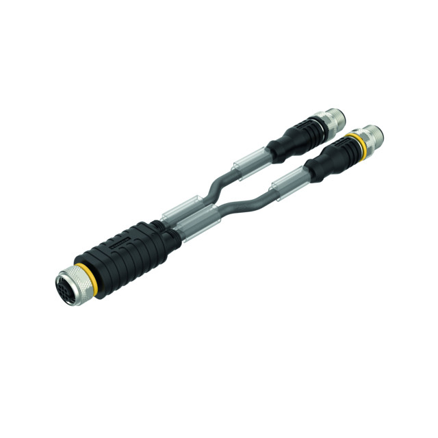 Turck 2-Way splitter Y-splitter with cable, female connector M12 ?1 - 2 × M
