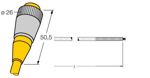Turck 7/8" cilindervormige connector, contraconnector 7/8"
