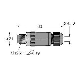 Turck Accessories for fieldbus systems field-wireable connector