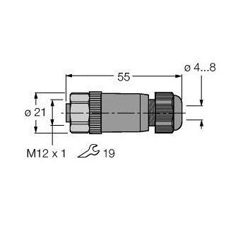 Turck Accessories for fieldbus systems field-wireable connector