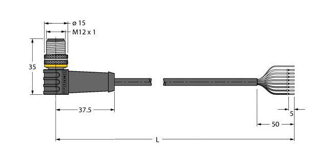 Turck Sensor kabel pur actorkabel 8P 10M